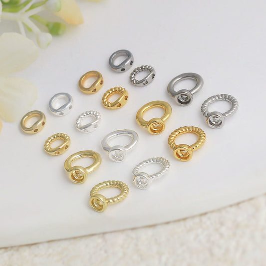 Dual-Hole Smooth Pig Nose Connector-10pcs