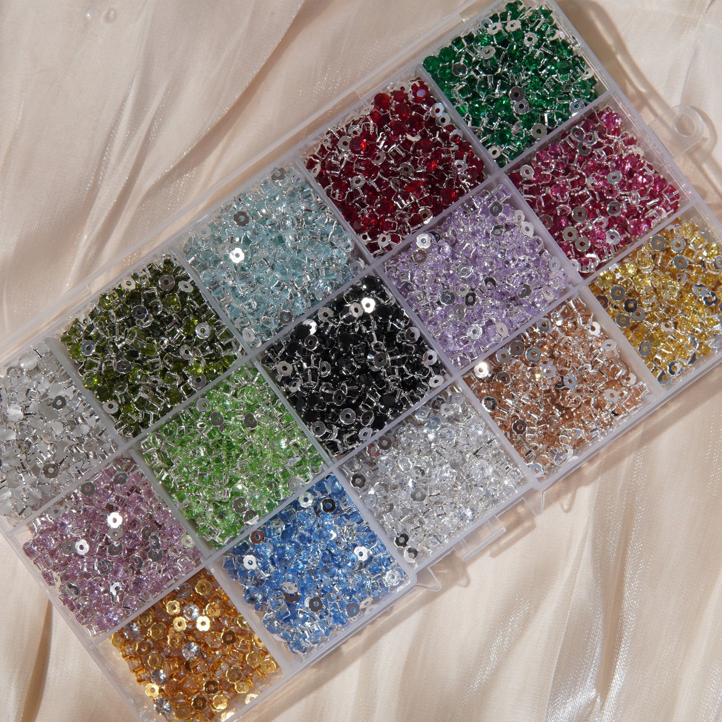 (100pcs) 3mm 4-prong Round Prong-set Zircons