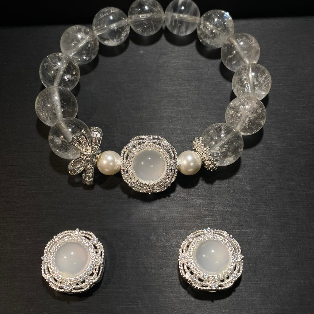 CZ Delicate Glass Bead Cap / Spacer