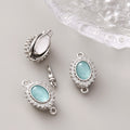 Aquamarine Clasp Set - 2pcs