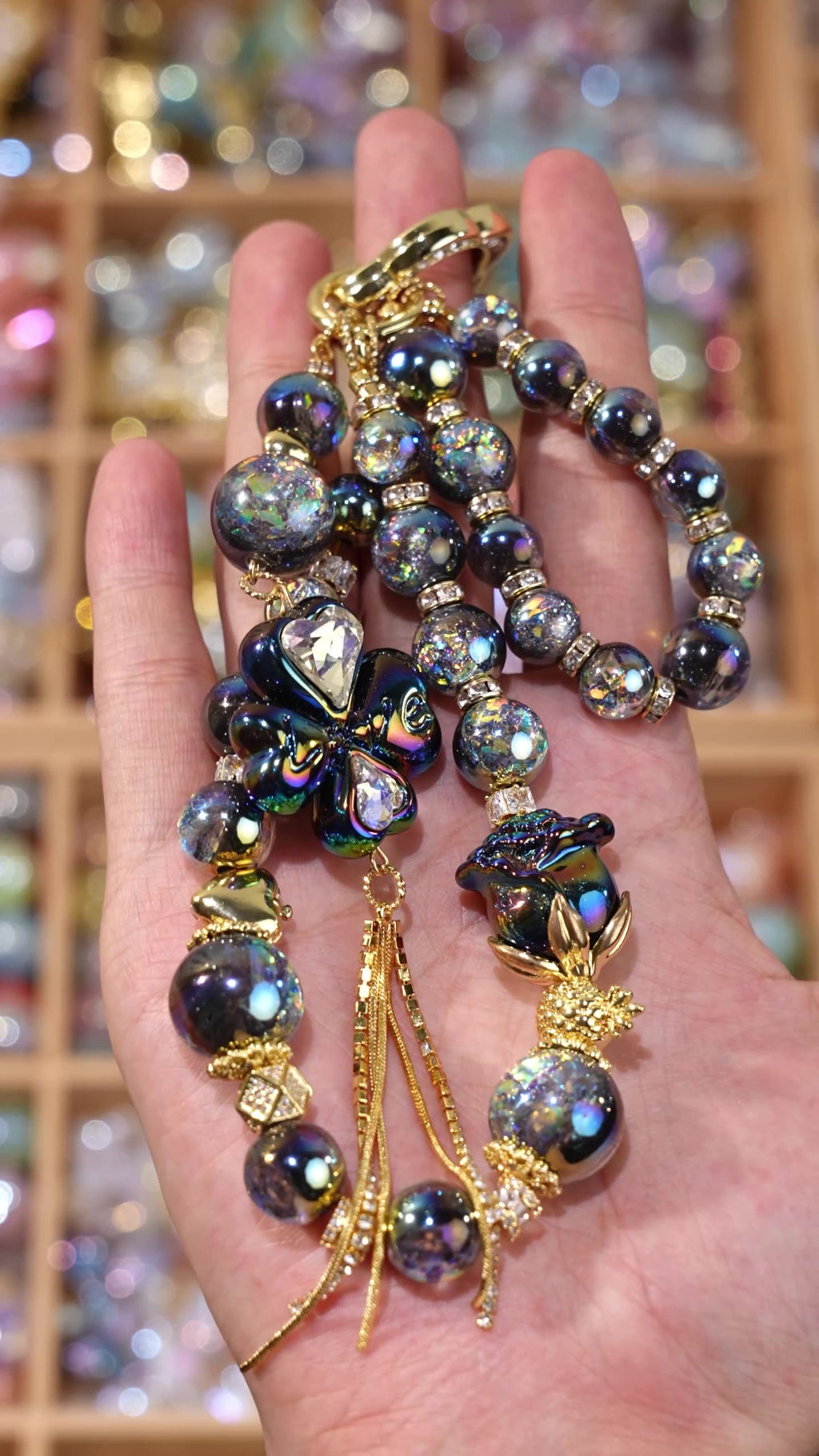 Round Beads - Opal Rainbow Fire Series
