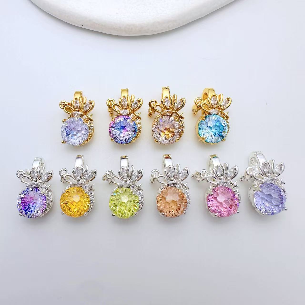 Floral Pendent Connection Closure/Clasp