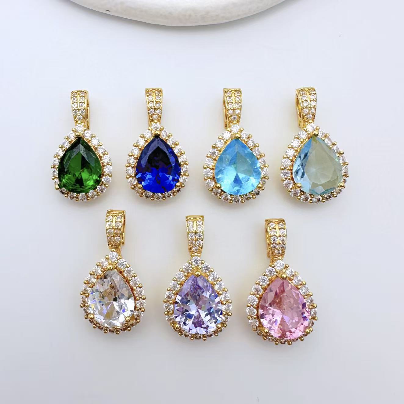 Teardrop Pendent Connection Closure/Clasp