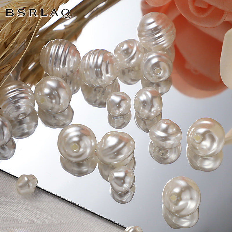 Threaded White Natural Freshwater Pearl Loose Beads - 650