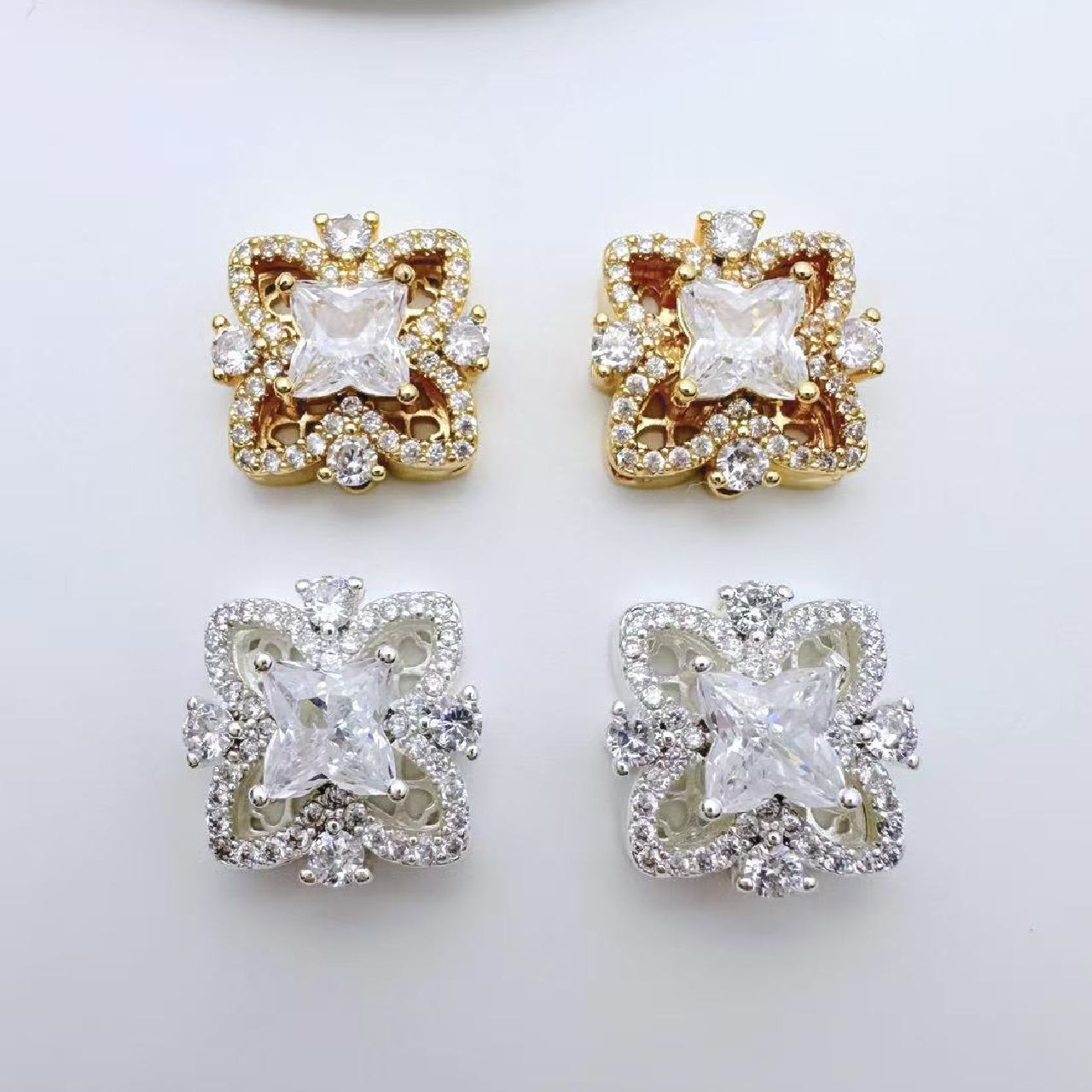 16.5*14mm Square Zircon Spacer
