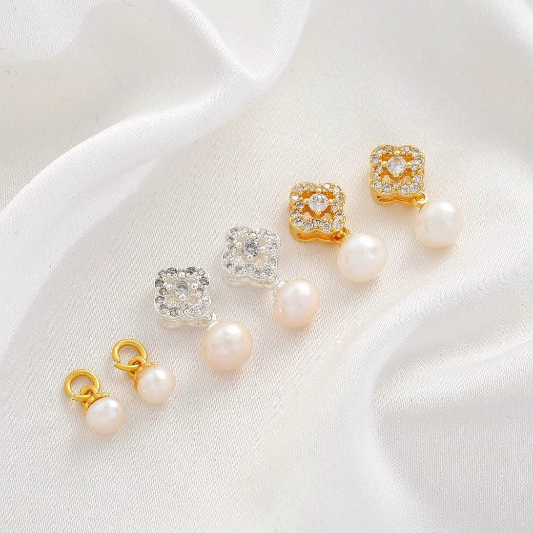 Gold-Filled Tarnish-Resistant Gourd & Calla Lily Fortune Spacer Bead Pendant