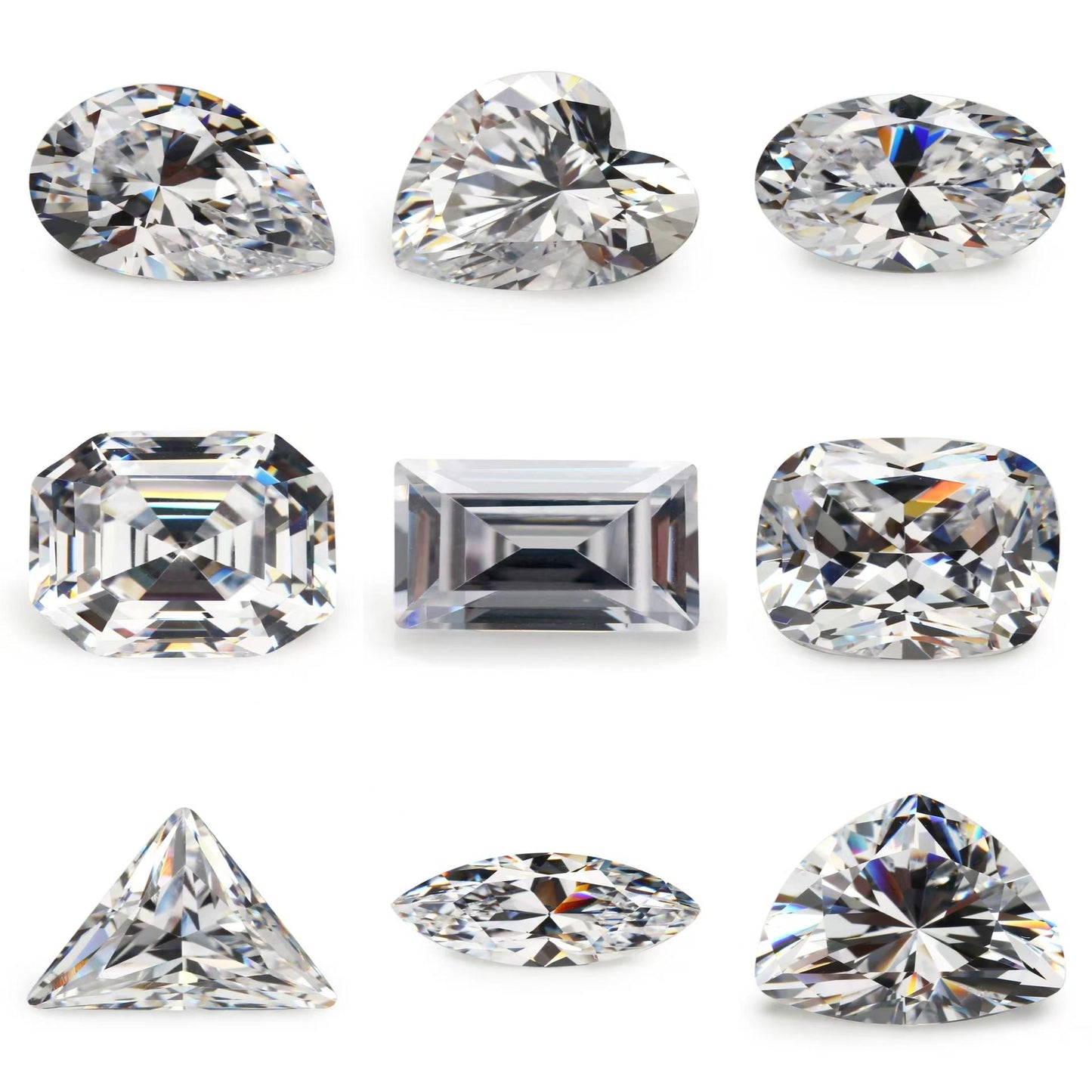 5A VVS Quality Loose Stone with Excellent Polish on All Facets - 10pcs