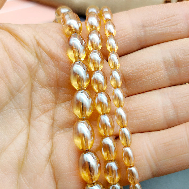 3/4/6/8MM Smooth Round Beads - Amber Red