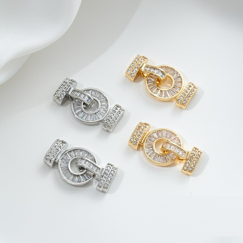 Round Pyramid Zircon Closure