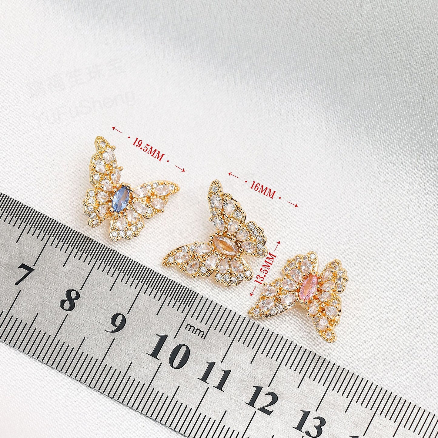 CZ Butterflies Spacers