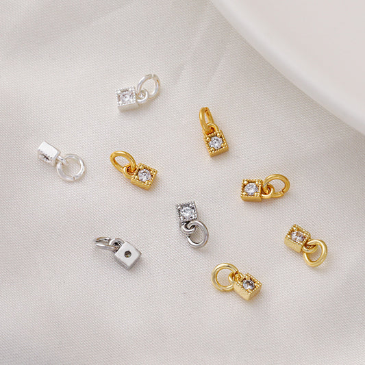 10pcs Flower Bud Small Dangle Charm Pendant