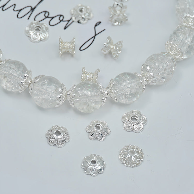 (5pcs)Flower Bead Caps / Spacers