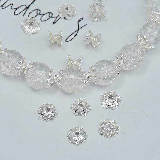 (5pcs)Flower Bead Caps / Spacers