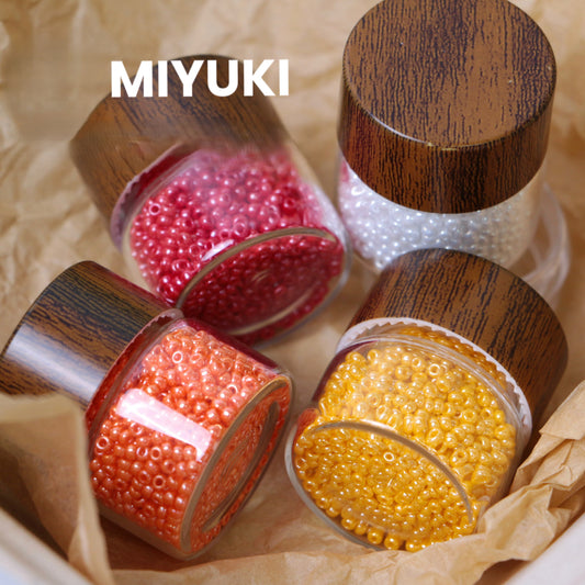 MIYUKI 420 Creamy Glaze Glass Seed Beads - 10g