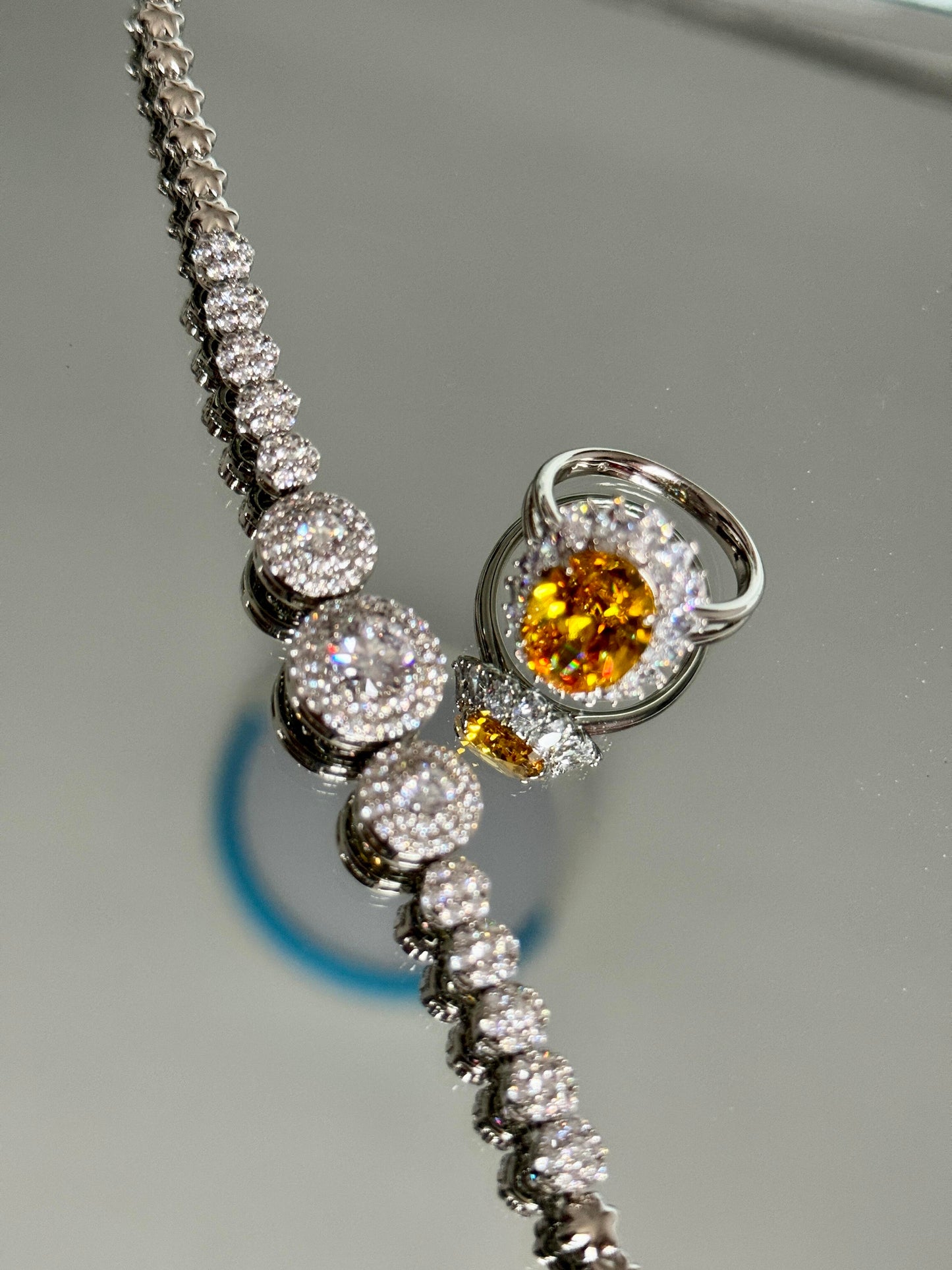 5A 4-16mm Oval Ice Flower Cut Loose CZ Stone - 1pcs