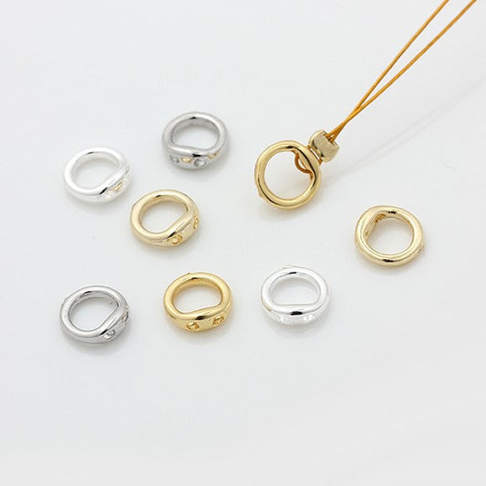 Gold Filled Jump Ring with 2 Holes
