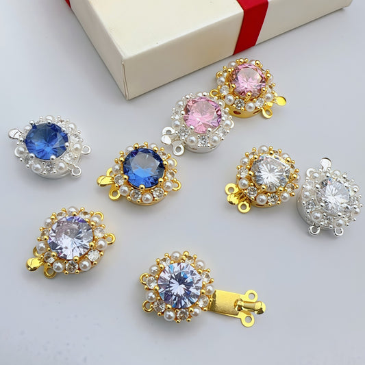 Plated Pearl Minimalist Double-Row Clasp