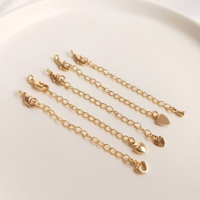 Lobster Clasp with Extended Chain-5pcs