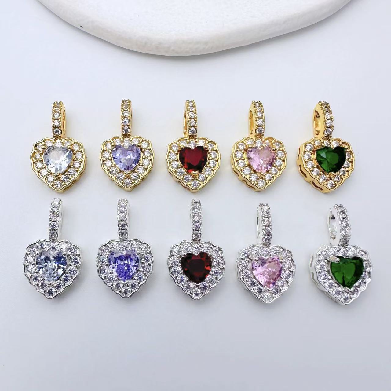 Heart Shape Pendent Connection Closure/Clasp