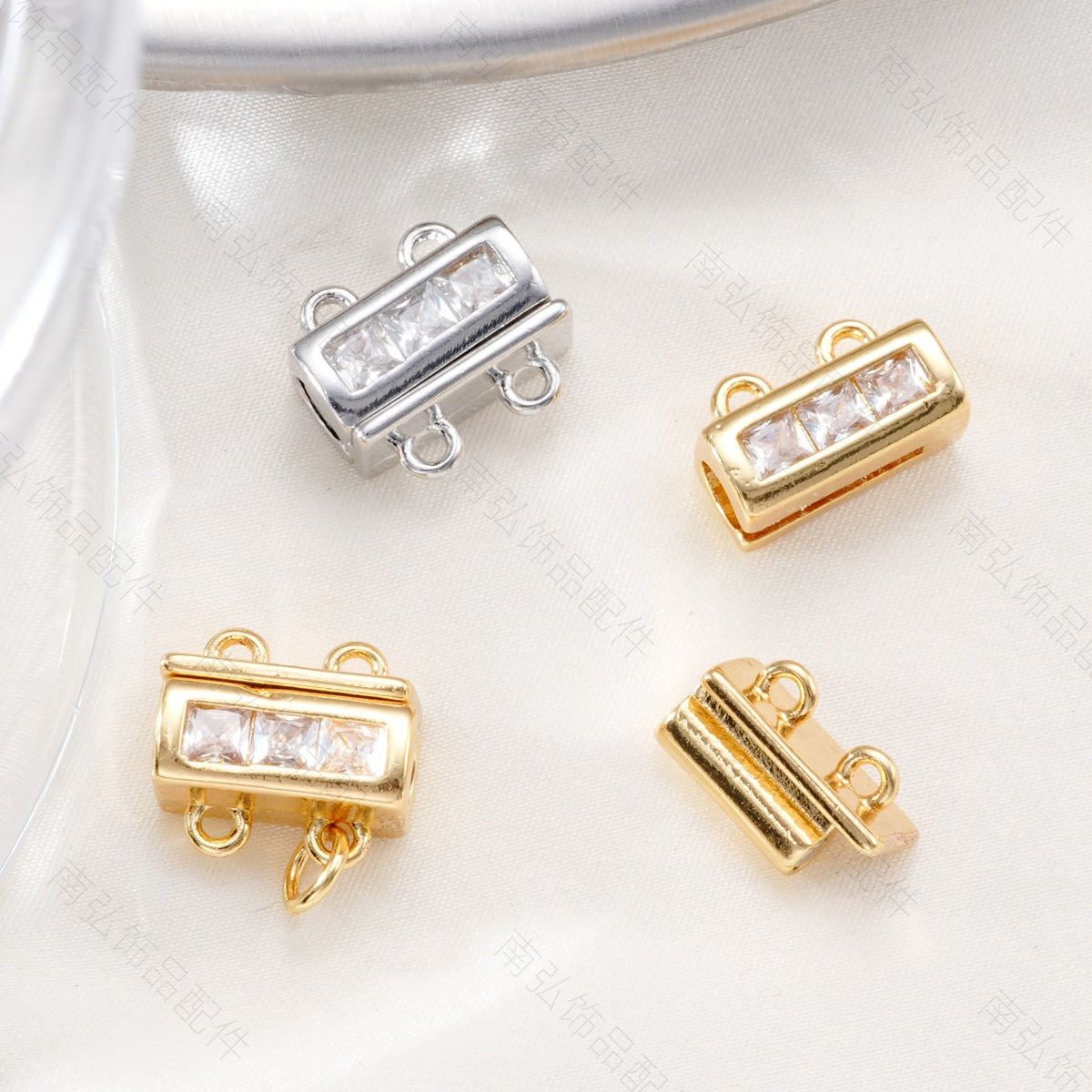 Magnetic Double Row Jewelry Connectors