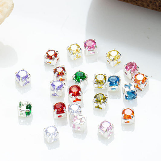 2mm Round Zircon Beads
