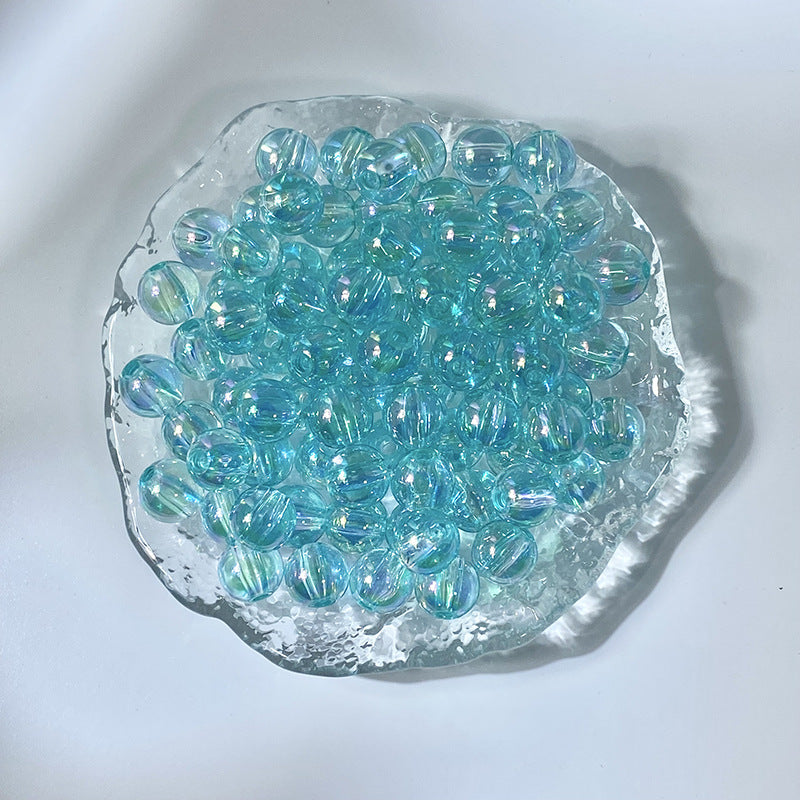 (50pcs)10MM Gilded Acylic Resin Beads