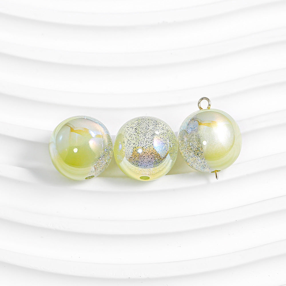 Round Beads - Galaxy Splatter Series