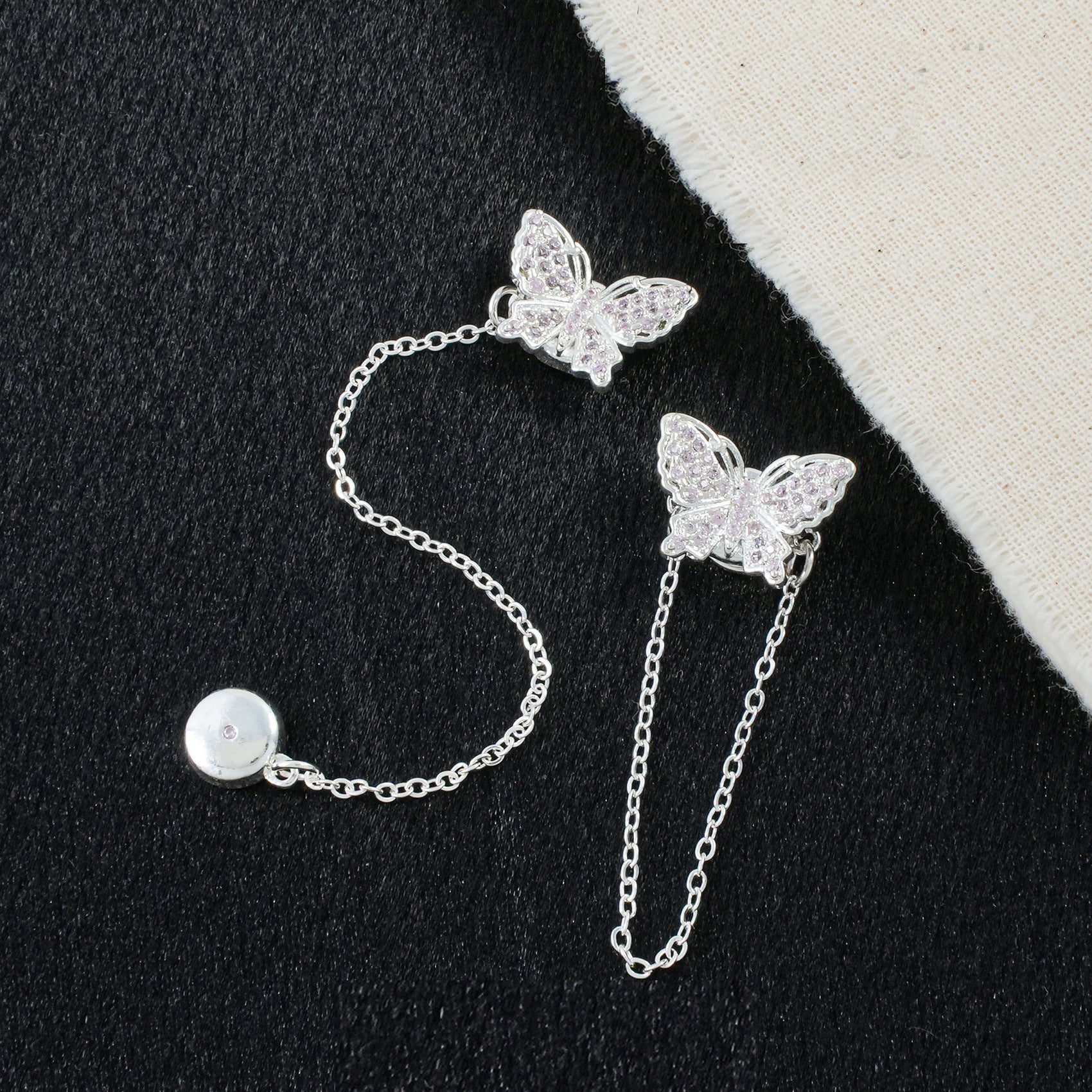 Butterfly Magnetic Clasp Set with Extension Chain