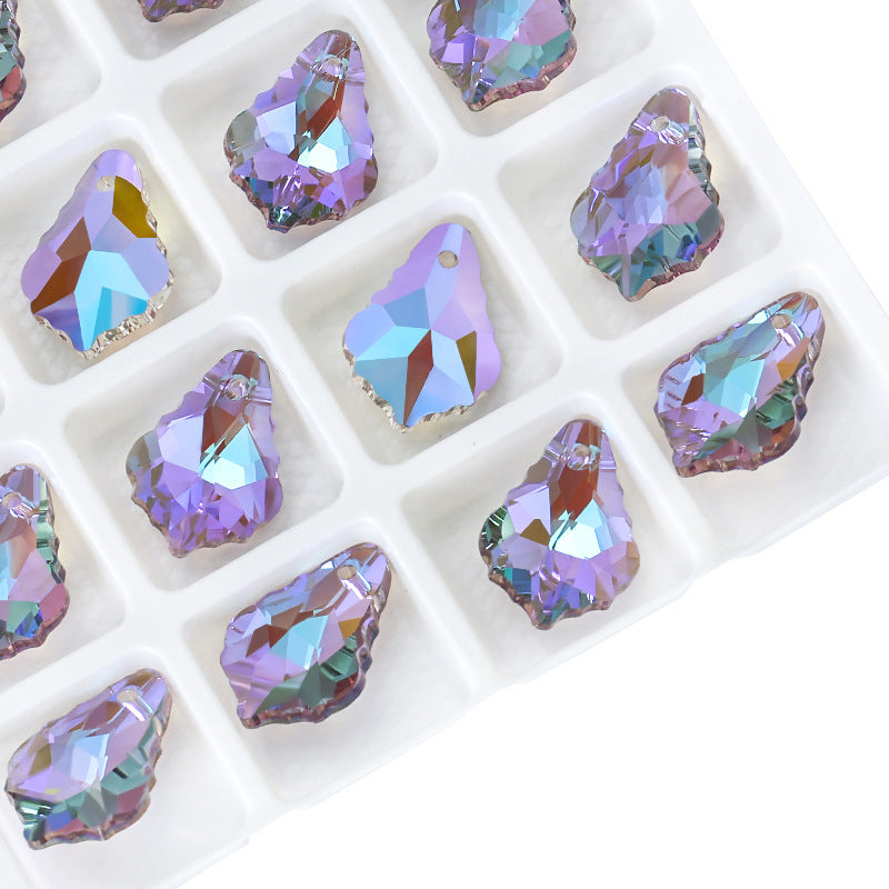 16*11MM Maple Leaf Faceted Crystal Beads