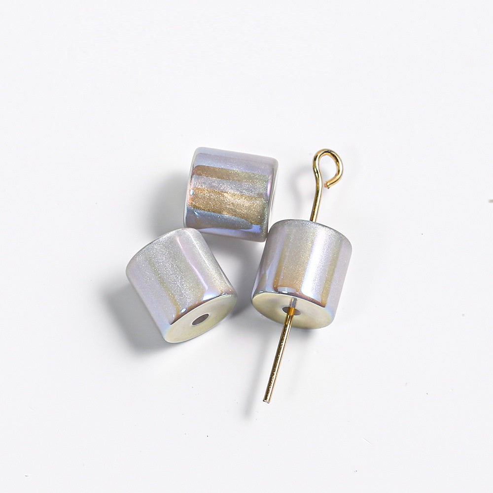 Mermaid Cylinder Tube Beads