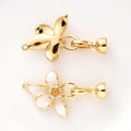 Enamel Petal Clasp Set - 2pcs