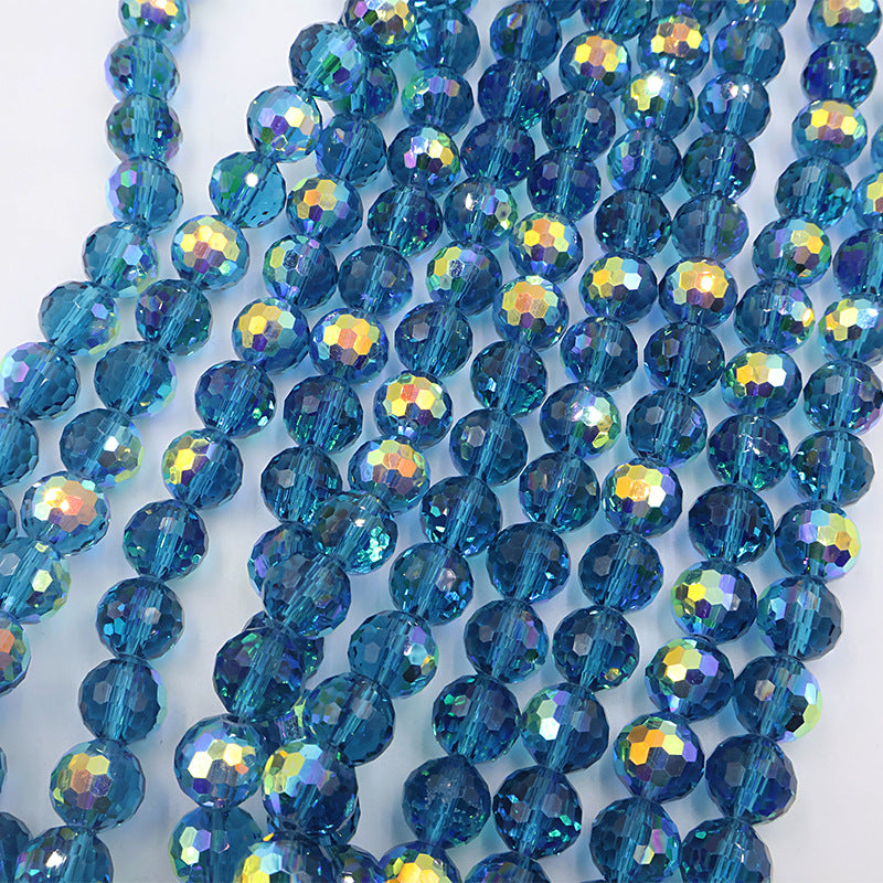 Premium 8MM Disco Beads - Blue Family