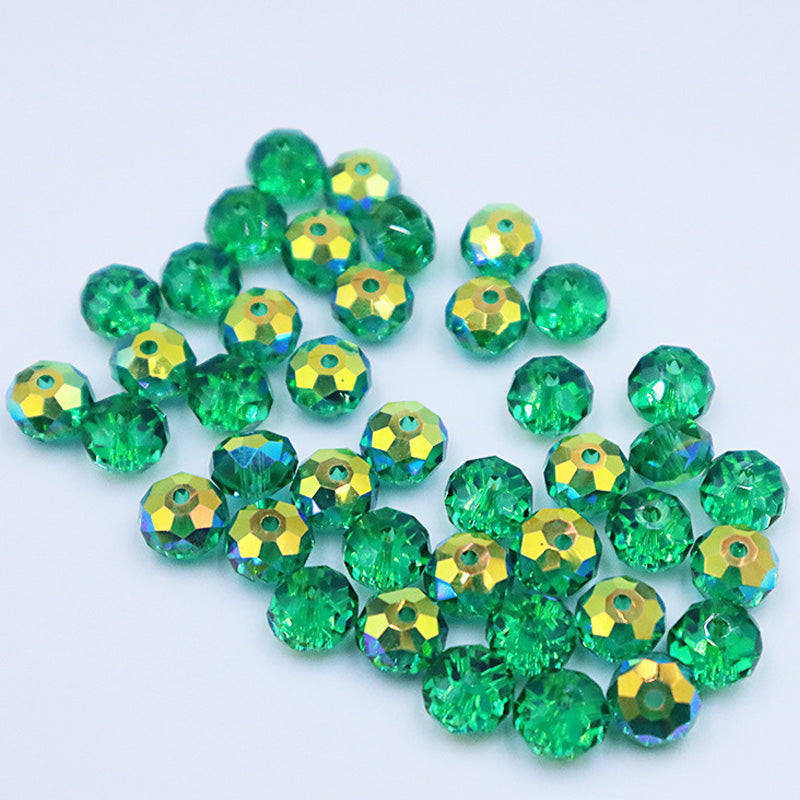 Premium 4/6/8mm Rondelles Crystal Beads-Plated Crest Collection