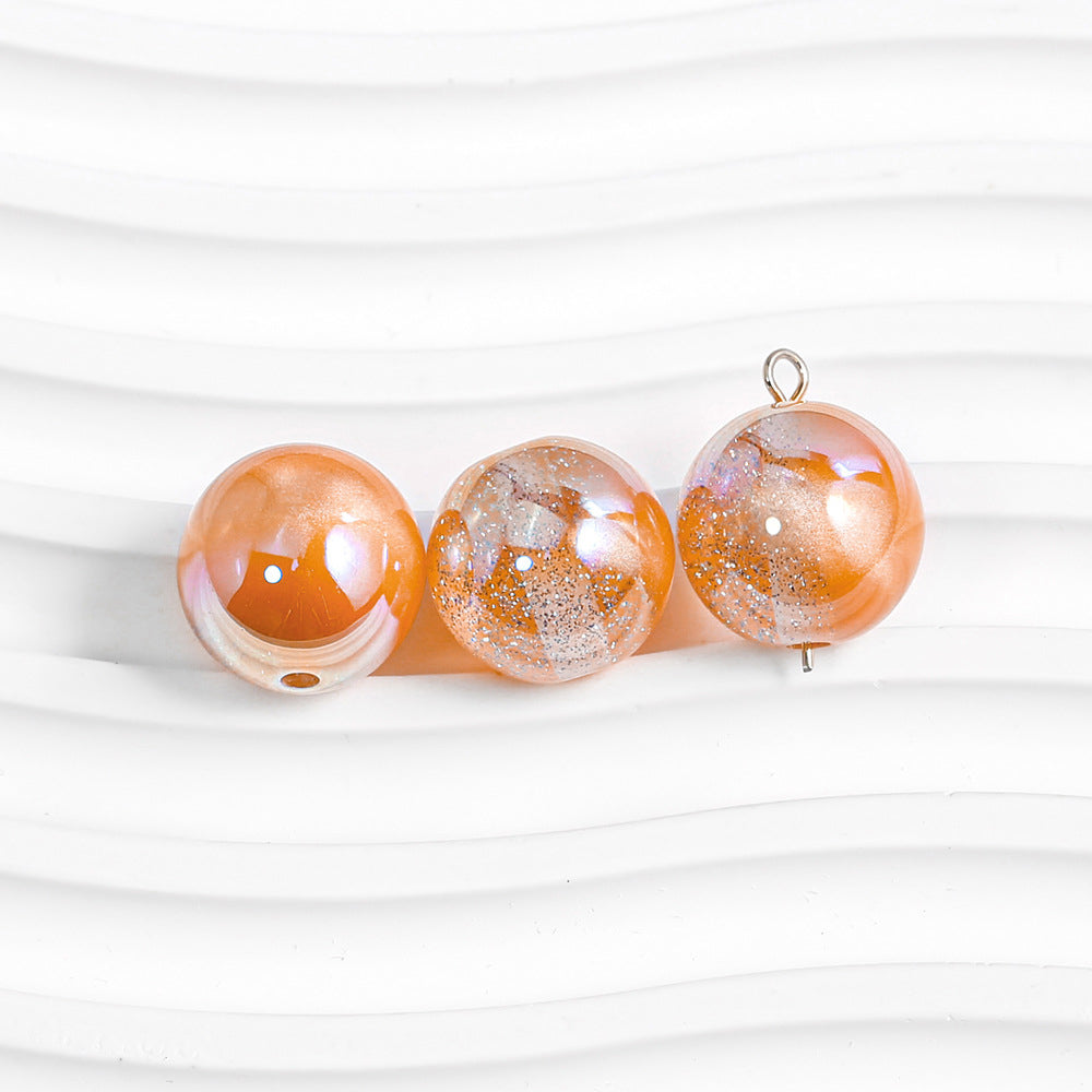 Round Beads - Galaxy Splatter Series