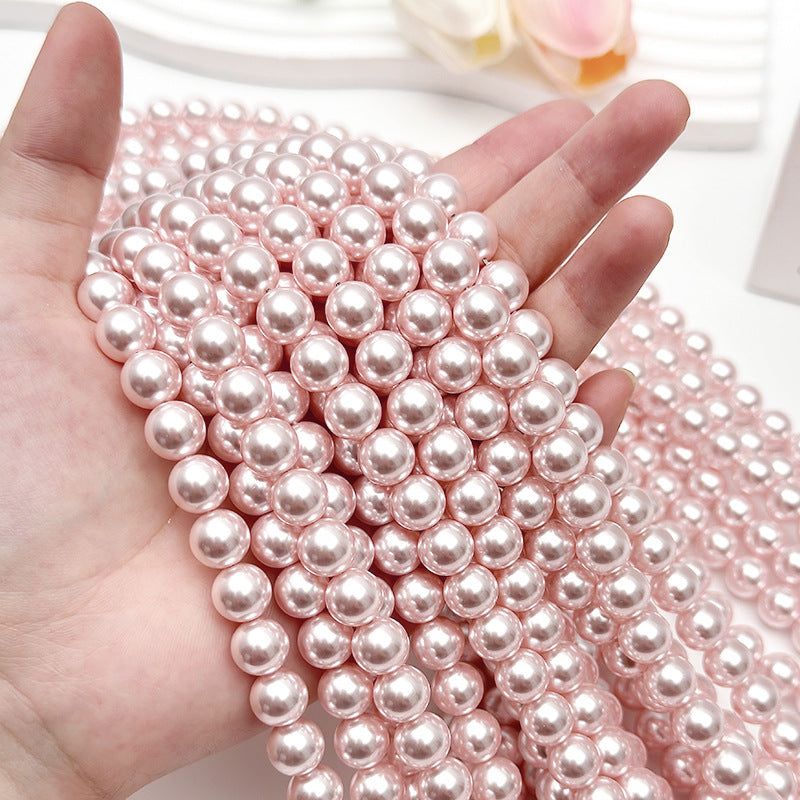 40cm Crystal Round Pearls, Full-Drilled Beads, 2-14mm, Swarovski Color