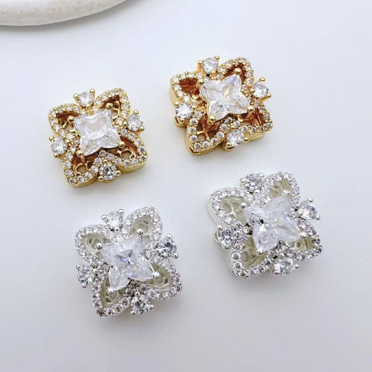 16.5*14mm Square Zircon Spacer