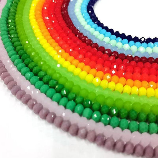 10 strands 4/6/8mm Rondelles Briolette Beads - Jade Gemstone Series