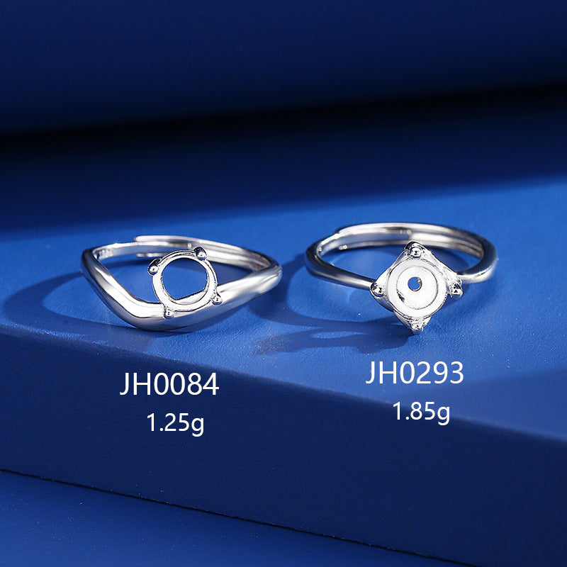 925 Sterling Silver Ring Mount for 6mm Round Diamond