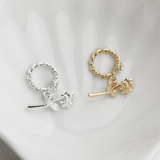 3D Rose OT Toggle Clasp Set/Closure