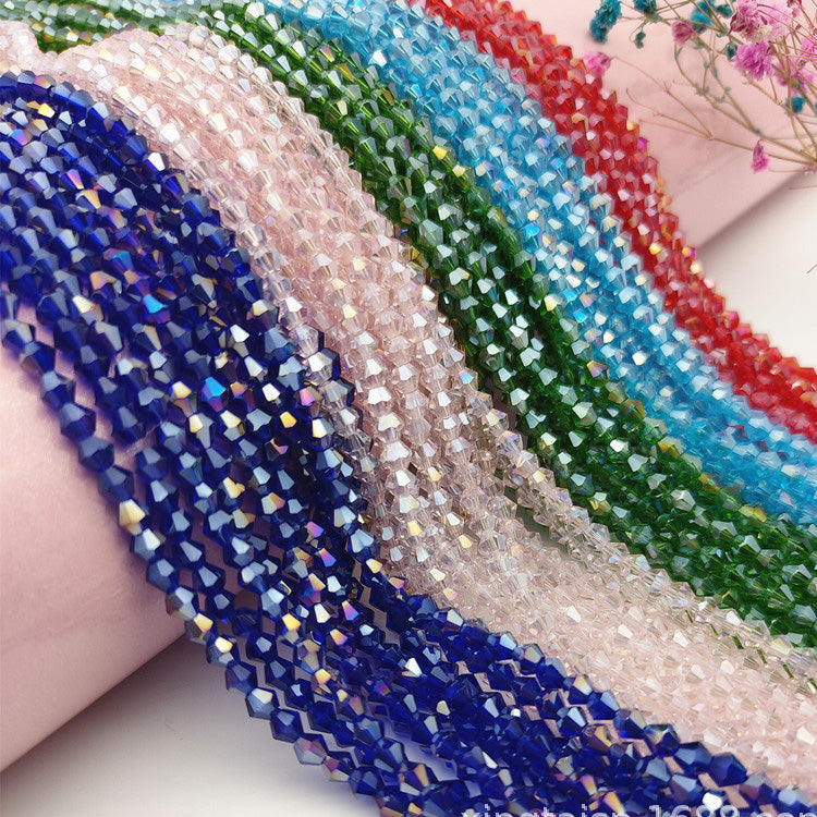10 Strands 5/6/8mm Bicone Crystal Beads