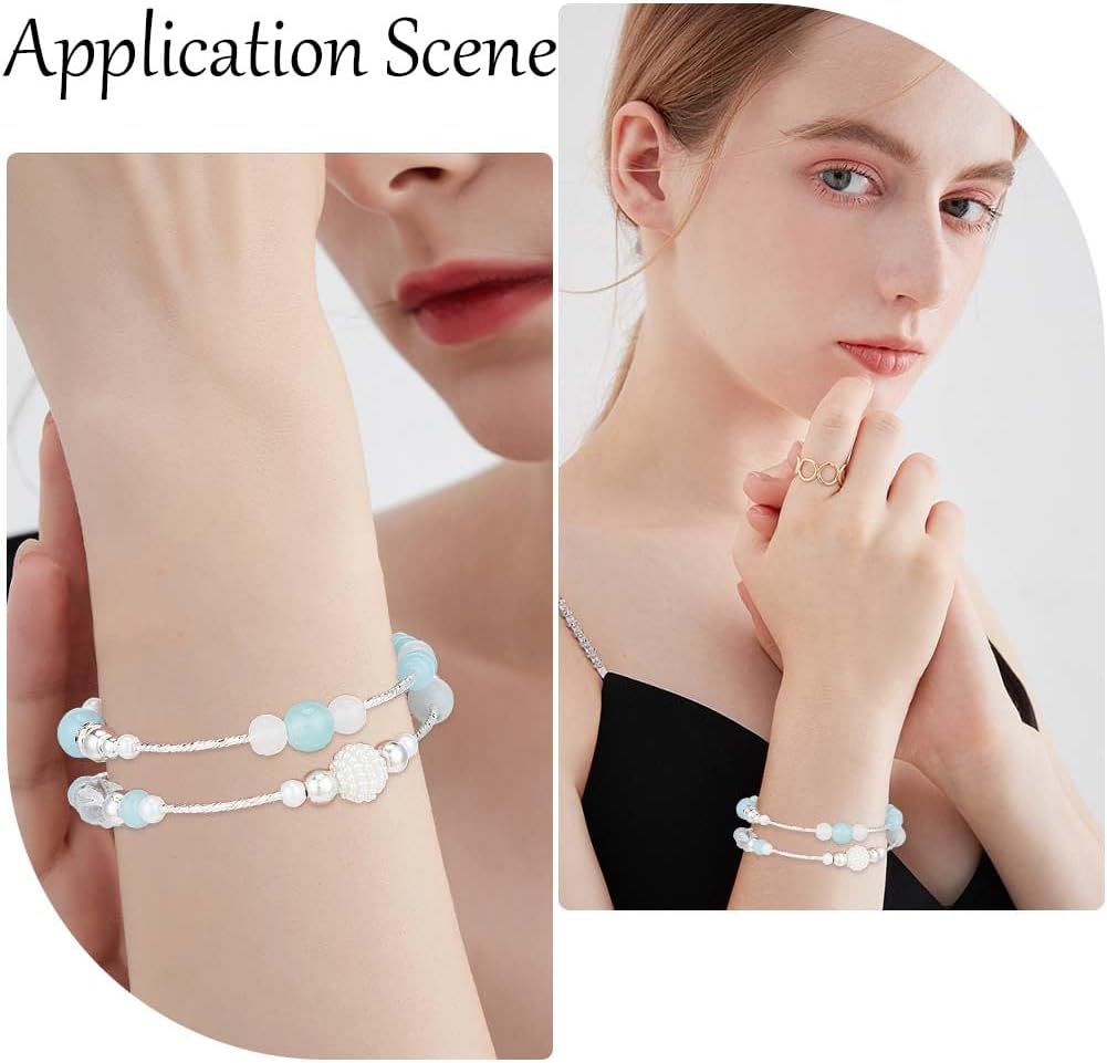50 Pcs Textured Curved Bracelet Tube