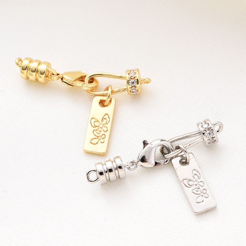 (2pcs)Lobster Clasp Set with Buttefly