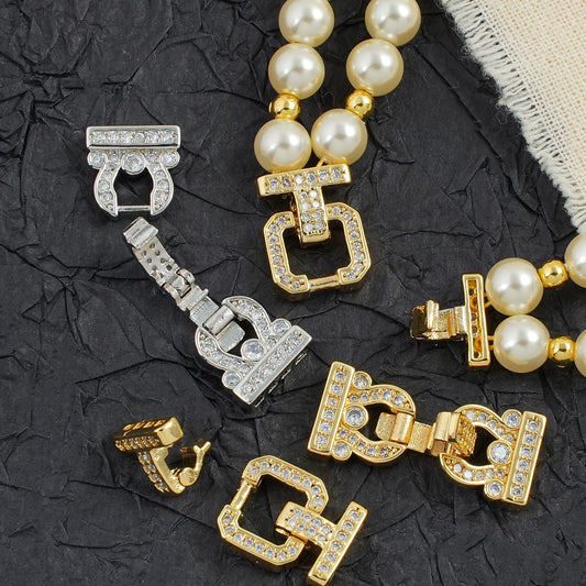 Multi-Row Gold-Filled CZ Connector/Closure