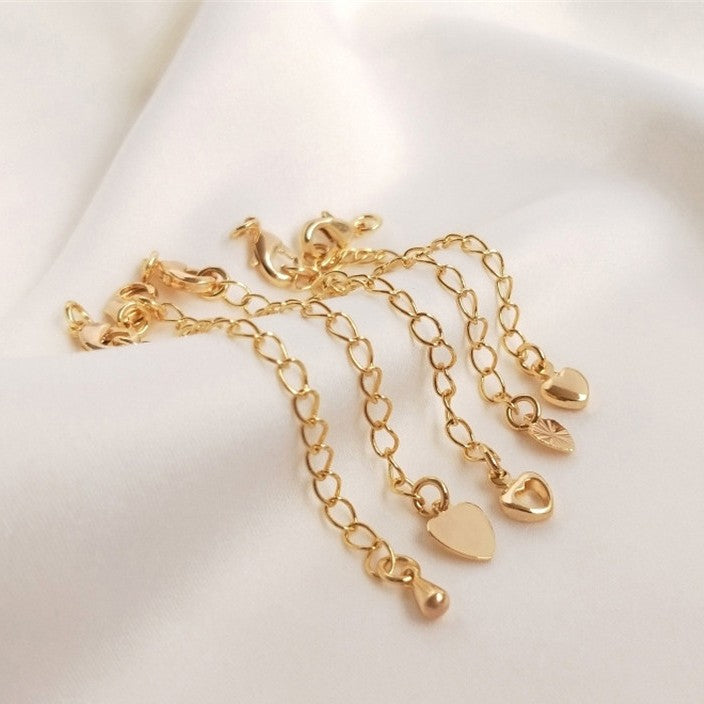 Lobster Clasp with Extended Chain-5pcs