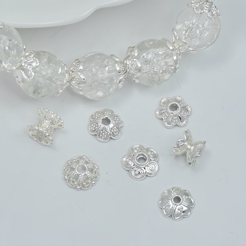 (5pcs)Flower Bead Caps / Spacers