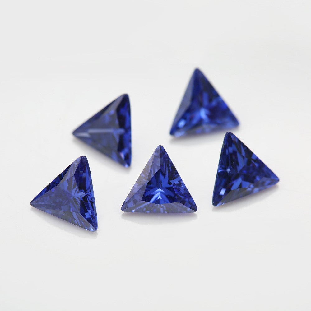 5A 3-20mm Delta Point Cut Loose CZ Stone - Bulk