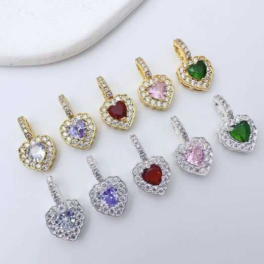 Heart Shape Pendent Connection Closure/Clasp