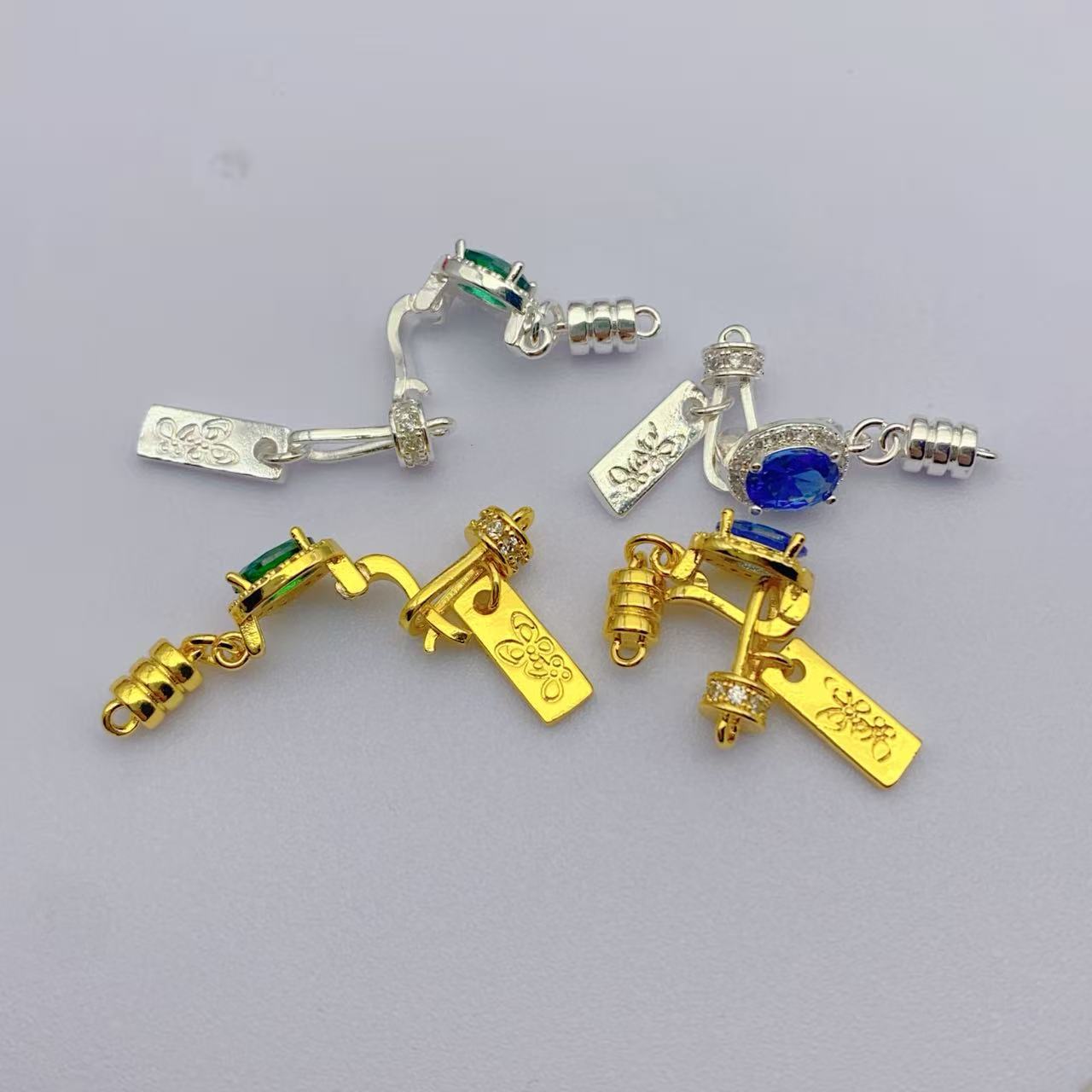 Tarnish-Resistant Butterfly Tag Holder (Versatile Clasp)