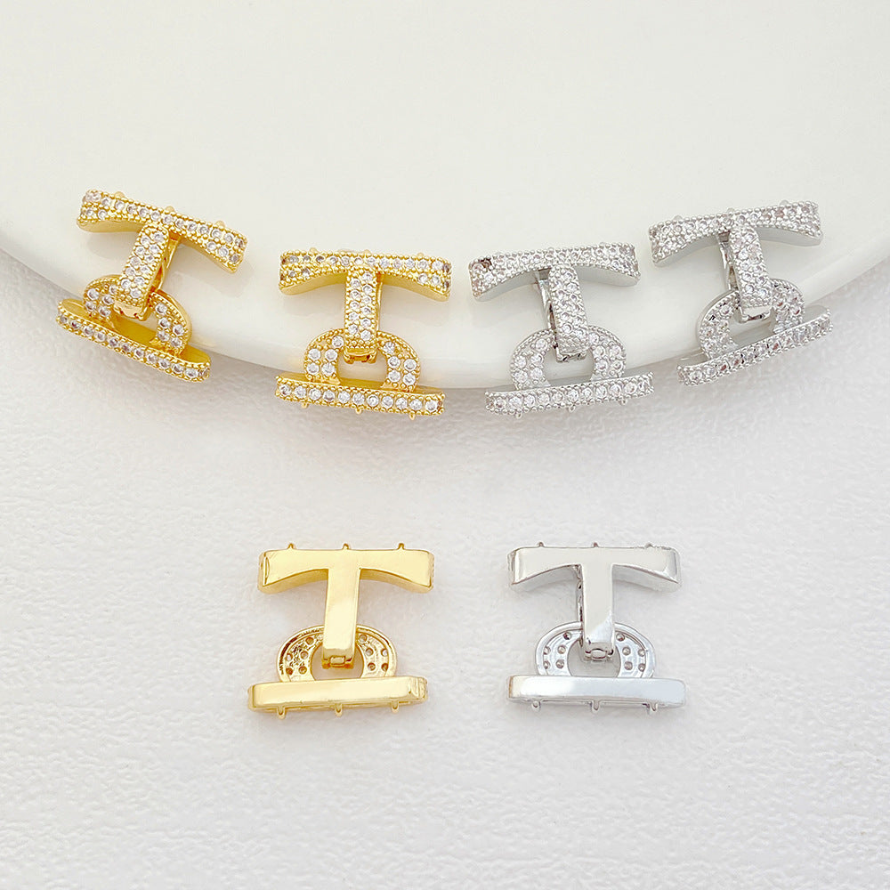 3-Row Gold Plated Clasp for Multi-Strand Jewelry