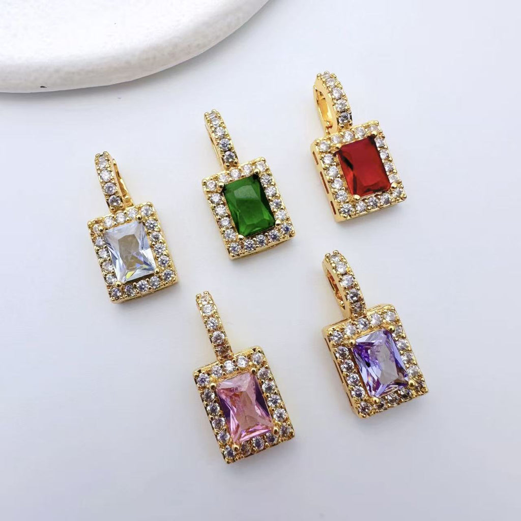 Square Shape Pendent Connection Closure/Clasp
